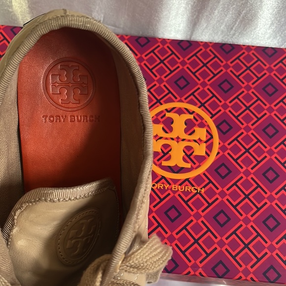 Tory Burch Blush 653 Caspe Quilted Sneaker-Vintage Mestico.Authentic. - Picture 8 of 10